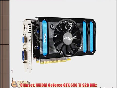 MSI N650Ti-1GD5/V1 NVIDIA GeForce GTX 650 Ti 1GB GDDR5 PCI Express 3.0 Graphics Card