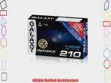 Galaxy GeForce 210 512 MB GDDR2 PCI Express 2.0 DVI/HDMI/VGA Graphics Card 21GFE4HX2HUN