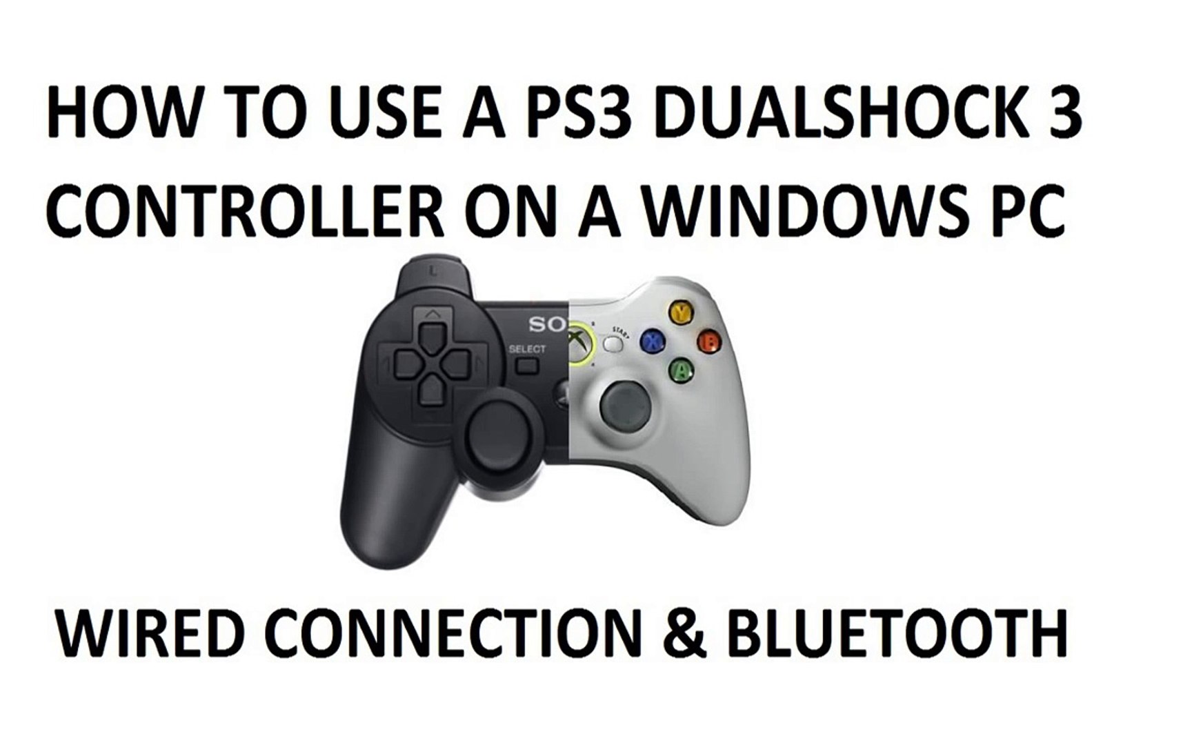 Tutorial: How to connect a PS3 controller to a PC (Without MotionInJoy) -  video Dailymotion