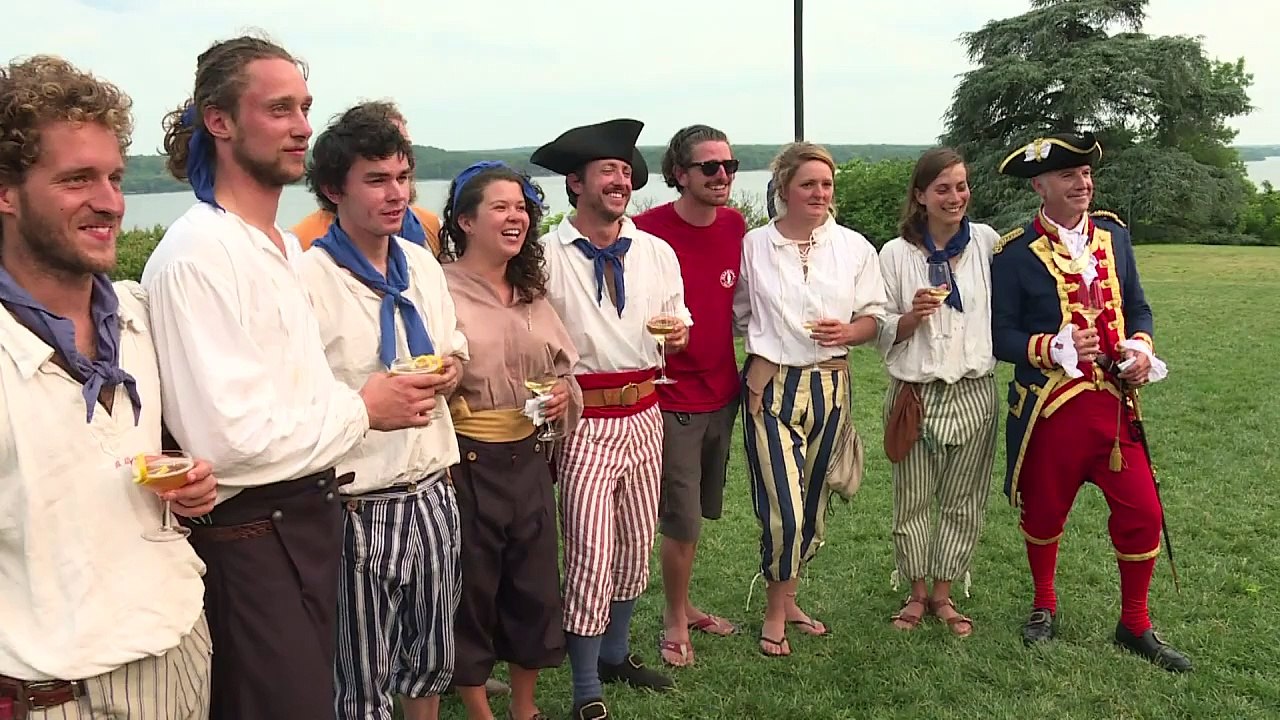 Escale mondaine pour l'Hermione à Mount Vernon