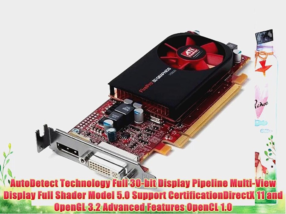 ATI FirePro V3800 512MB DVI/DisplayPort PCI-Express Workstation Video Card 100-505607 - Retail