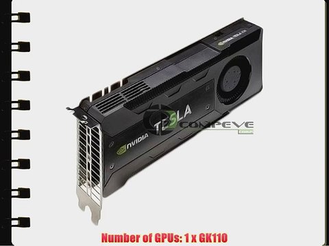 NVIDIA Tesla K20 - 5 GB Computing Accelerator GPU Graphics Processing Unit Active Cooling C2J97AA