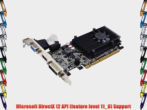 EVGA GeForce GT 610 2048MB GDDR3 DVI VGA and HDMI Graphics Card 02G-P3-2619-KR
