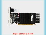 MSI AMD Radeon HD 6450 2GB DDR3 VGA/DVI/HDMI Low Profile PCI-Express Video Card R6450-2GD3H/LP