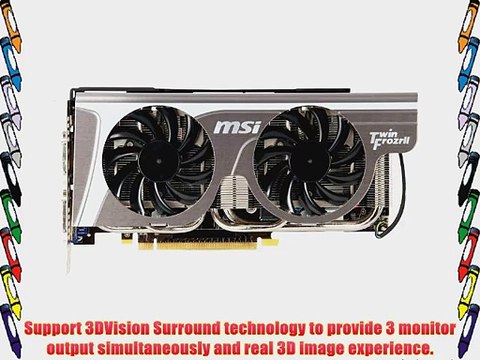 MSI GeForce GTX560 Ti 1 GB DDR5 2DVI/Mini HDMI PCI-Express Video Card N560GTX TI TWIN FROZR