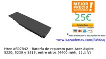 Mtec AS07B42 - Batería de repuesto para Acer Aspire 5220, 5230 y 5315, entre otros