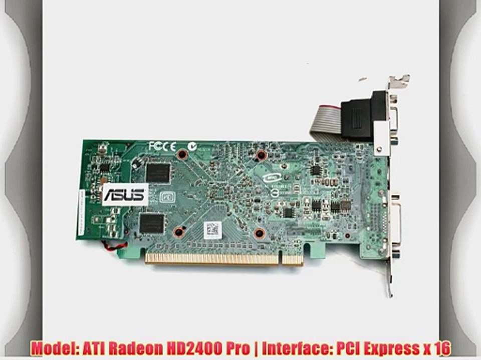 Genuine Dell Asus ATI WX085 ad-rv610le Radeon HD2400 Pro 128MB VGA DVI Video Graphics Card