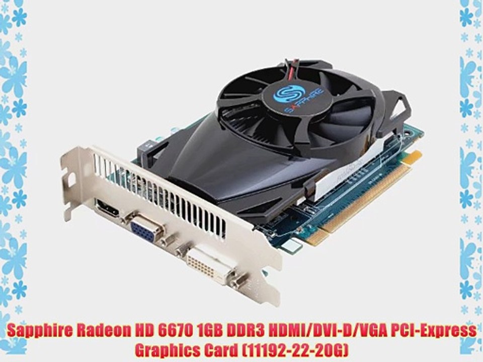 Carte Graphique Dell CN-08F60V – Radeon HD 6670 1Go, Sorties VGA DVI HDMI