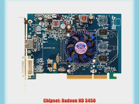 Sapphire ATI Radeon HD3450 512 MB DDR2 VGA/DVI/HDMI AGP Video Card 100298L
