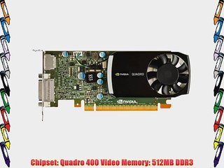 NVIDIA Quadro 400 by PNY 512MB DDR3 PCI Express Gen 2 x16 DVI-I DL and DisplayPort OpenGL DirectX