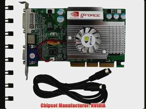 Nvidia GeForce FX5500 FX 5500 256MB AGP Video Graphics Adapter/Card VGA/DVI