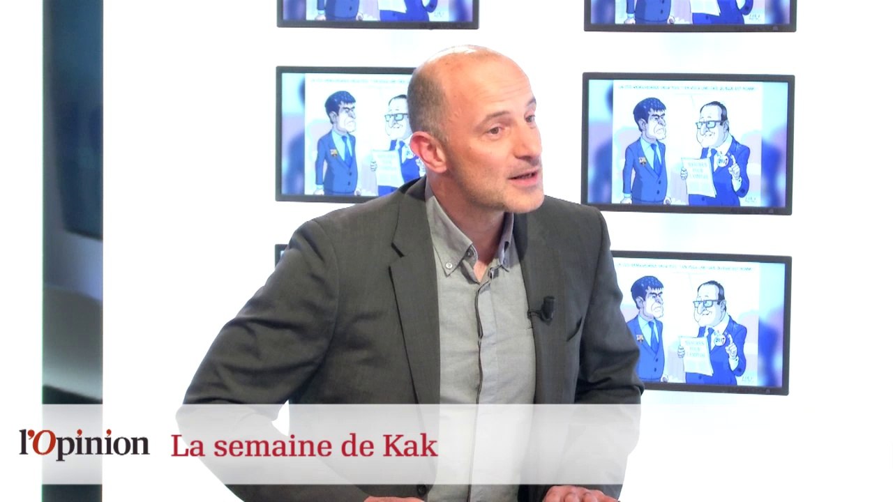 Dessin de Kak : François Hollande en Charlie Chaplin, Martine Aubry en croque-mort