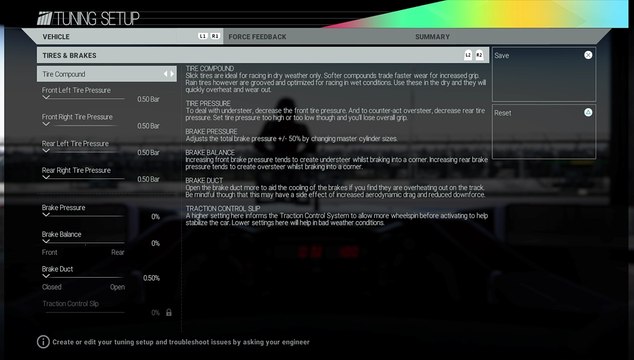 Project CARS Formula A setup Silverstone 2.0.
