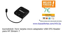 kwmobile® 7en1 tarjeta micro adaptador USB OTG Reader para HP Stream 7