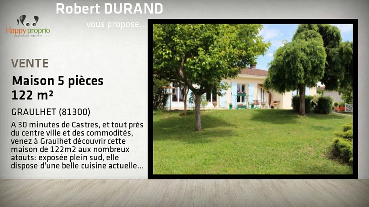 Vente maison - GRAULHET (81300) - 122m²