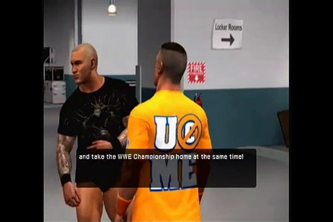 SVR 11 - John Cena vs Randy Orton - Backstage Brawl - Cena's Road to Wrestlemania (8)