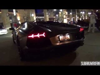 HUGE Revs from Lamborghini Aventador Roadster!