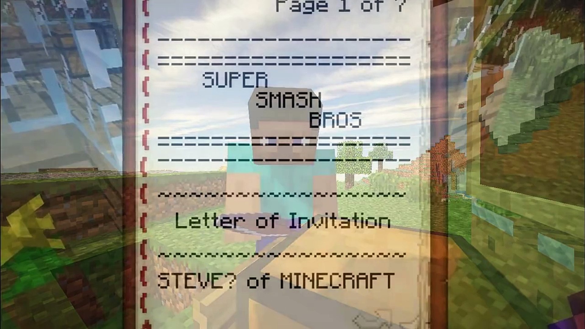 super smash bros minecraft steve