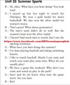 Listening Practice Through Dictation 1 -Unit 33 Summer Sports (Repeat 10 times)
