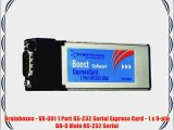 Brainboxes - VX-001 1 Port RS-232 Serial Express Card - 1 x 9-pin DB-9 Male RS-232 Serial