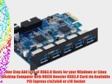 ORICO PVU3-5O2I Booster USB 3.0 7 Port PCI Express Card (5 Rear USB3.0 Ports and Internal USB3.0