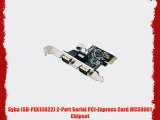 Syba (SD-PEX15022) 2-Port Serial PCI-Express Card MCS9901 Chipset