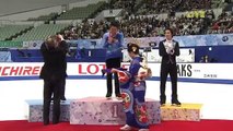 フィギュアスケート NHK杯 表彰式 村上大介 スミルノフ 無良崇人 2014年11月29日