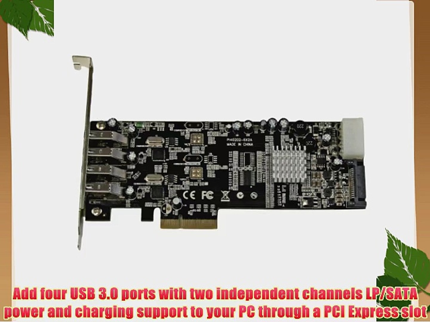 SuperSpeed USB 3.0 C StarTech PEXUSB3S44V StarTech.com 4 Port PCI Express PCIe