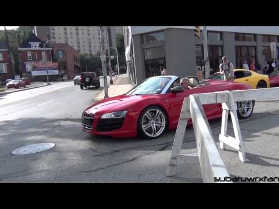 Loud Audi R8 V10 Spyder Acceleration!