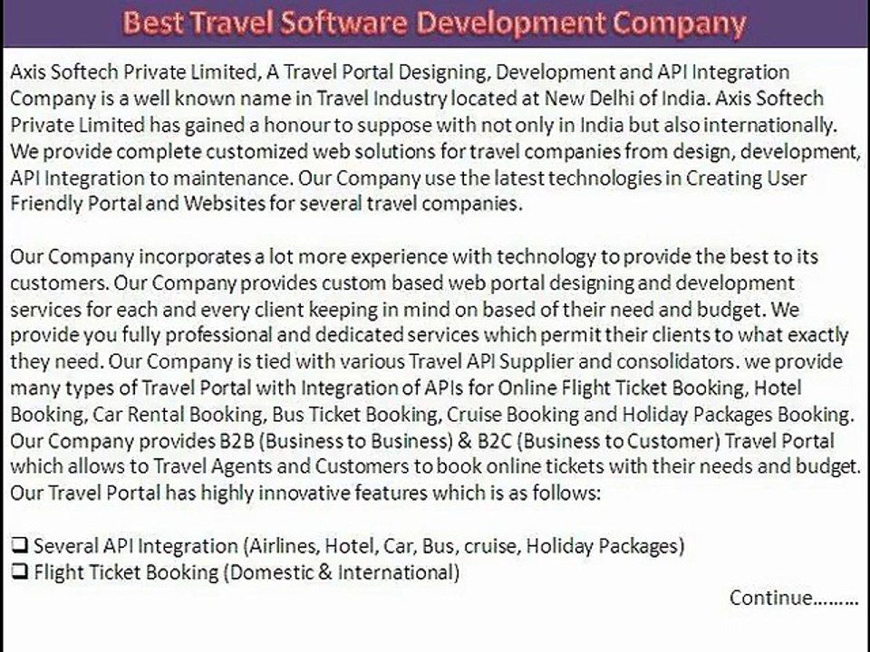 B2B Travel Solutions, Online B2B Travel Portal in India