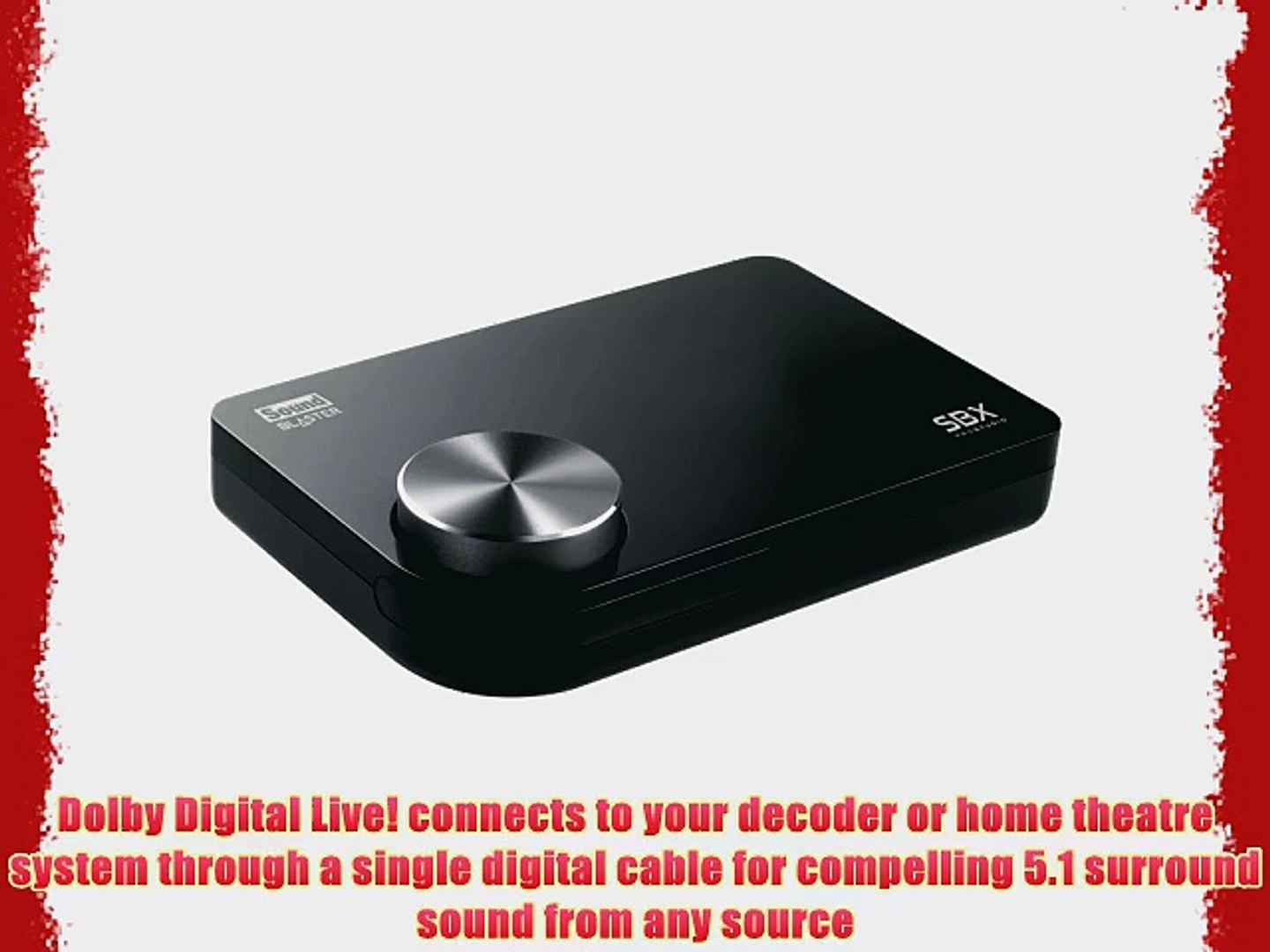 Creative Sound Blaster X-Fi Surround 5.1 Pro USB Audio System with SBX  SB1095 - video Dailymotion