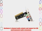 StarTech.com 4 Channel Low Profile PCI Sound Adapter Card AC97 3D Audio Effects Sound Cards