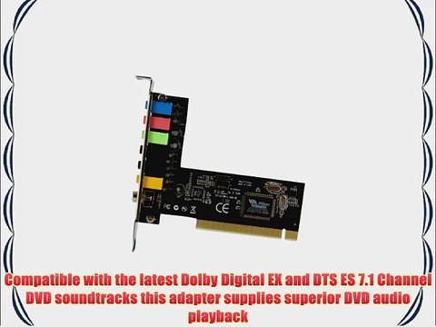 StarTech.com 7.1 Channel PCI Digital Surround Sound Adapter Card - 24 Bit PCISOUND7