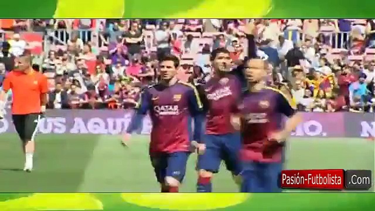 Shakira, Milan y Sasha visitan el Camp Nou • Barcelona 2-0 Valencia • 18-04-2015