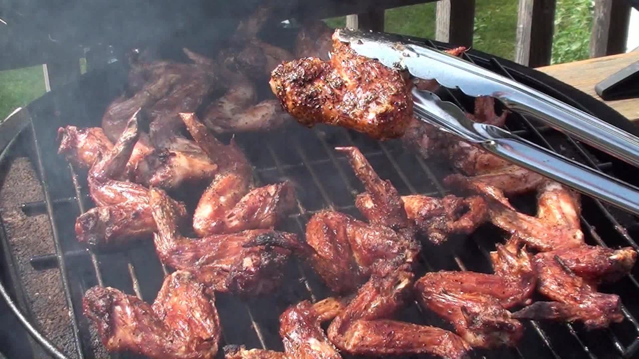 How to make BBQ Chicken Wings using direct smoke method
