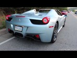 Ferrari 458 Spider Revs!