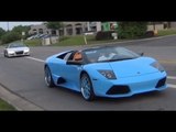 Exotics Accelerating from Watches and Cars Party!