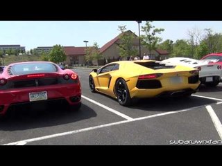 7 Car Rev Battle! Aventador, Gallardo, F430, 911 Turbo and more!