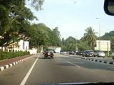 Driving around Gadong town of Bandar Seri Begawan, Brunei