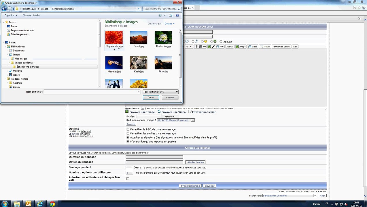 ajouter une photo dans un forum xooit