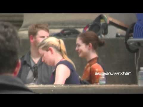 Anne Hathaway on The Dark Knight Rises Set!