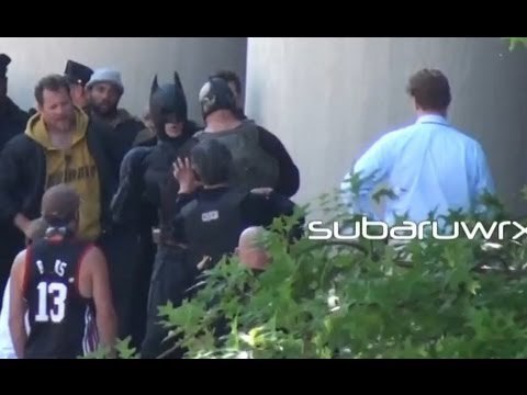 Batman and Bane Choreographing Fight!