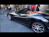 Black Ferrari California in Chicago