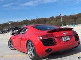 LOUD Audi R8 with BBi Exhaust! Revs and Track Flybys!