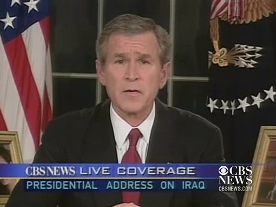 2003: President Bush announces invasion of Iraq