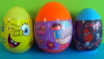 SPONGEBOB Nickelodeon Squarepants egg surprise DORA The Explorer Disney Pixar PLANES