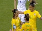 Brasil vence Coreia e Marta vira a maior goleadora da história das Copas
