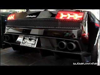 Black LP570 Superleggera LOUD Start-up and Parking!