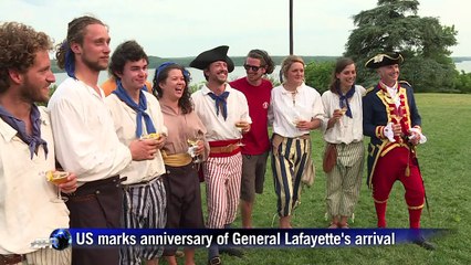 Ceremony marks General Lafayette's arrival in the US