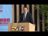 Milano - Giornata nazionale russa ad Expo, arrivo di Putin e intervento di Renzi (10.06.15)